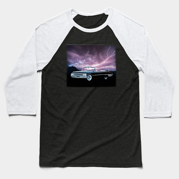 1961 Galaxie in our lightning series Baseball T-Shirt by Permages LLC